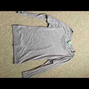 Grey long sleeve light sweater